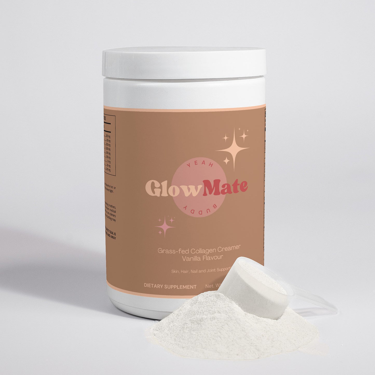 GlowMate Grass-Fed Collagen Creamer (Vanilla)